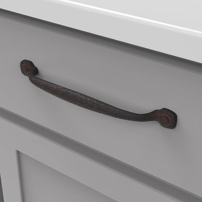 P2996-RI Refined Rustic Collection Pull, 192Mm (7-9/16") Center to Center, Rustic Iron Finish