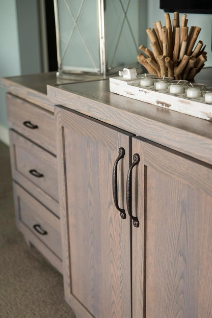 P2996-RI Refined Rustic Collection Pull, 192Mm (7-9/16") Center to Center, Rustic Iron Finish
